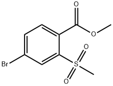 Methyl 4-Bromo-2-(methylsulfonyl)benzoate Struktur