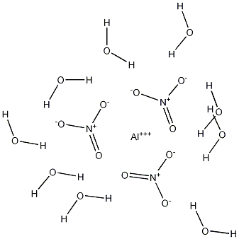 Aluminum nitrate nonahydrate Struktur