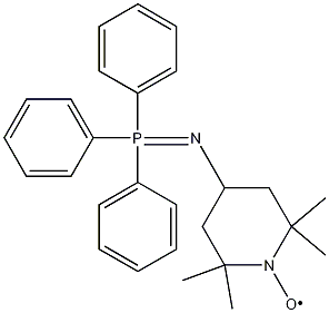 2,2,6,6-Tetramethyl-4-[(triphenylphosphoranylidene)amino]-1-piperidinyloxy Struktur