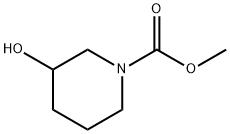 methyl 3-hydroxypiperidine-1-carboxylate Struktur