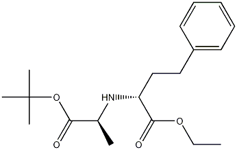 N-[1-(R)-エチルオキシカルボニル-3-フェニルプロピル]-L-アラニンTERT-ブチルチルエステル 化學(xué)構(gòu)造式