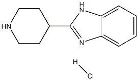 2-Piperidin-4-yl-1H-benzoimidazole hydrochloride Struktur