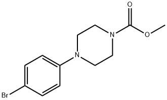 Methyl 4-(4-bromophenyl)piperazine-1-carboxylate Struktur