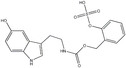 N-Benzyloxycarbonyl Serotonin O-Sulfate Struktur