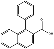 1-Phenylnaphthalene-2-carboxylic acid Struktur