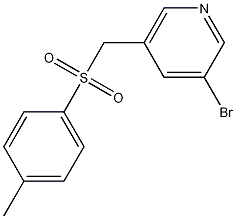 3-bromo-5-(tosylmethyl)pyridine Struktur