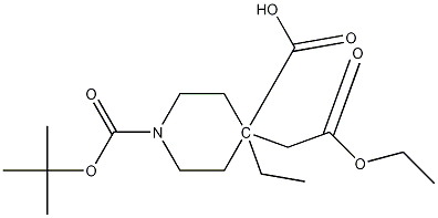 1,4-Piperidinedicarboxylic acid, 4-(2-ethoxy-2-oxoethyl)-, 1-(1,1-dimethylethyl) 4-ethyl ester