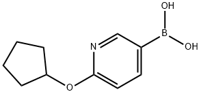 6-(cyclopentyloxy)pyridine-3-boronic acid Struktur