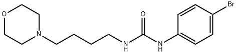 N-(4-Bromophenyl)-N'-[4-(4-morpholinyl)butyl]-urea Struktur