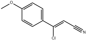 (Z)-3-chloro-3-(4-methoxyphenyl)acrylonitrile Struktur