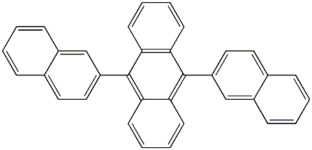 9,10-DI(NAPHTH-2-YL)ANTHRACENE Struktur