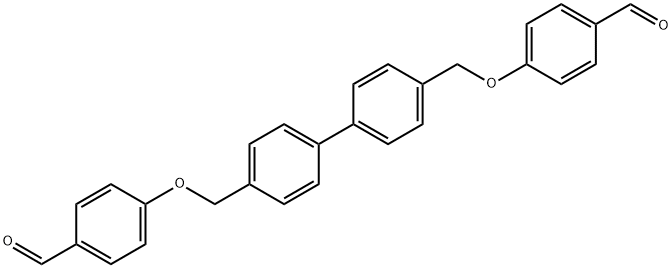 4,4'-Bis[(para-formylphenoxy)methyl]biphenyl Struktur