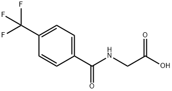 N-[4-(Trifluoromethyl)benzoyl]glycine Struktur