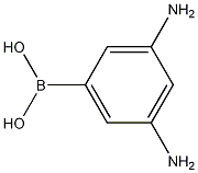 3,5-Diaminophenyl boronic acid Struktur