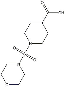 1-(morpholin-4-ylsulfonyl)piperidine-4-carboxylic acid Struktur