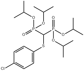 [(4-Chlorophenyl)thiomethylene]biphosphonic Acid, Tetraisopropyl Ester Struktur