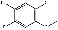 1-Bromo-5-chloro-2-fluoro-4-methoxybenzene Struktur