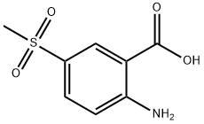 2-Amino-5-(methylsulfonyl)benzoic Acid Struktur