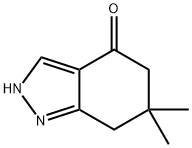 6,6-dimethyl-6,7-dihydro-1H-indazol-4(5H)-one Struktur