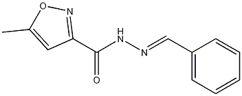 5-Methyl-3-isoxazolecarboxylic Acid Benzylidenehydrazide Struktur