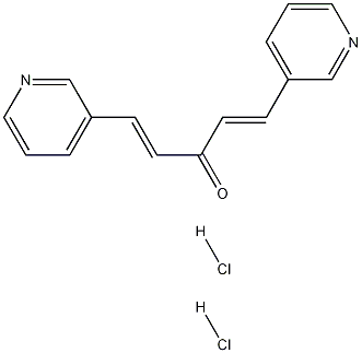 1,5-di-3-Pyridinyl-1,4-pentadien-3-one dihydrochloride Struktur