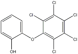 2-(2,3,4,5,6-PENTACHLOROPHENOXY)PHENOL Struktur