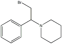 1-(2-bromo-1-phenylethyl)piperidine Struktur