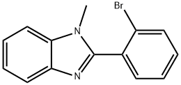 1-methyl-2-o-bromophenylbenzimidazole Struktur