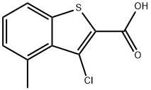 3-chloro-4-methylbenzo[b]thiophene-2-carboxylic acid Struktur