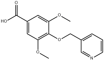 3,5-Dimethoxy-4-(3-pyridinylmethoxy)benzoic acid Struktur