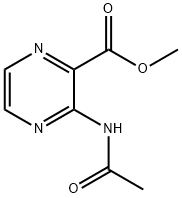 3-Acetamidopyrazinecarboxylic acid methyl ester Struktur