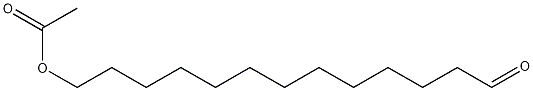 13-Acetyloxytridecanal Struktur