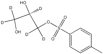 (R,S)-1-Tosyl Glycerol-d5 Structure