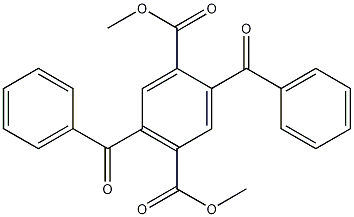 2,5-Dibenzoyl-1,4-benzenedicarboxylic acid 1,4-dimethyl ester Struktur