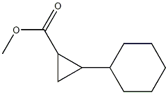 2-Cyclohexylcyclopropanecarboxylic acid methyl ester Struktur