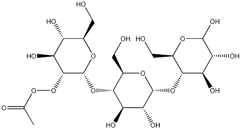 D-Maltotriose Peracetate Struktur