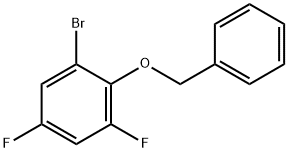 2-(Benzyloxy)-1-bromo-3,5-difluorobenzene Struktur