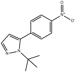 1-(1,1-Dimethylethyl)-5-(4-nitrophenyl)-1H-pyrazole Struktur