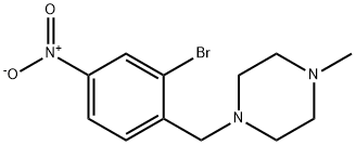 1-[(2-Bromo-4-nitrophenyl)methyl]-4-methylpiperazine Struktur