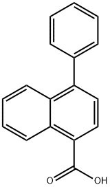 4-Phenylnaphthalene-1-carboxylic acid Struktur