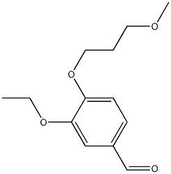 3-ethoxy-4-(3-methoxypropoxy)benzaldehyde Struktur