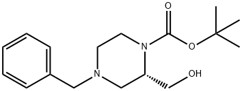 (S)-1-Boc-4-benzyl-2-(hydroxymethyl)piperazine Struktur