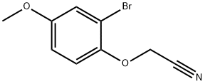 2-(2-Bromo-4-methoxyphenoxy)acetonitrile Struktur