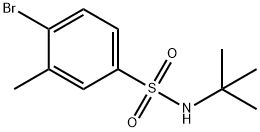 4-Bromo-N-tert-butyl-3-methylbenzenesulfonamide Struktur