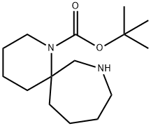 1,8-Diazaspiro[5.6]dodecane-1-carboxylicacid1,1-dimethylethylester Struktur