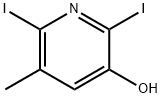 2,6-Diiodo-3-hydroxy-5-methylpyridine Struktur