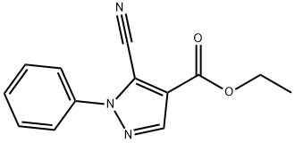 5-Cyano-1-phenyl-1H-pyrazole-4-carboxylic acid ethyl ester Struktur