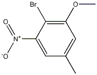 4-Bromo-3-nitro-5-methoxytoluene Struktur