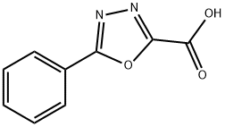 5-Phenyl-1,3,4-oxadiazole-2-carboxylic acid Struktur