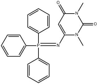 1,3-Dimethyl-4-triphenylphosphoranylideneamino-pyrimdine-2,4-dione Struktur